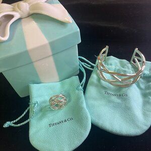 Tiffany & Co. Wide Celtic Knot Bracelet & Ring